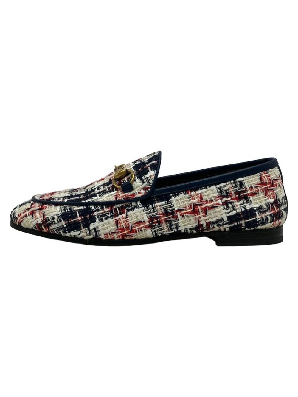 Gucci Loafers Navy White Multi Horsebit
